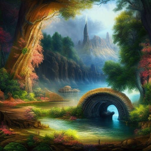 Fantastical Landscapes in Detailed Digital Matte Painting