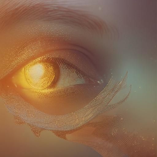 Gently lit, warm portrait. Triss Merigold smiling with flush...