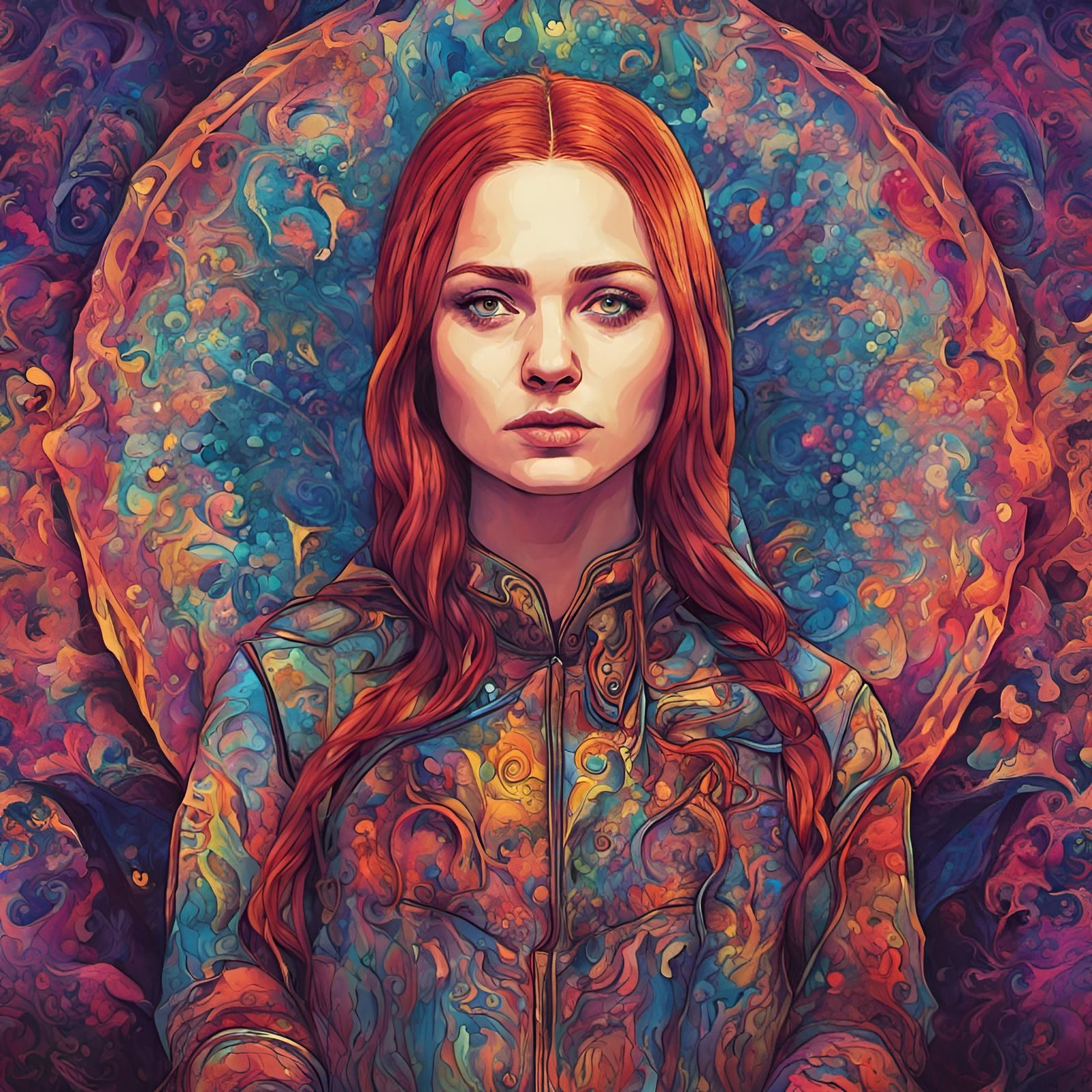 Groovy Sansa Stark in Psychedelic Haight-Ashbury