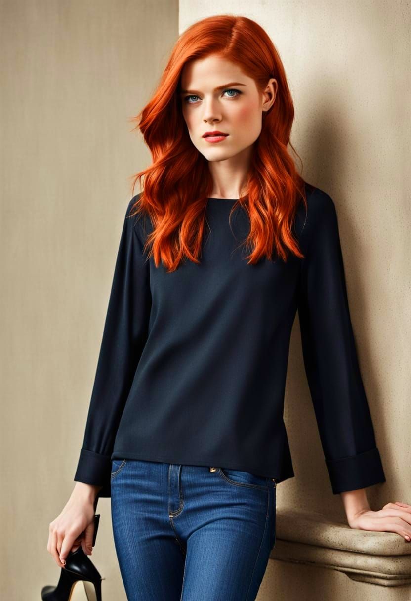 Rose Leslie in Art Deco Splendor