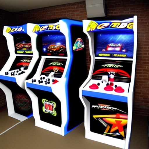 Retro Racing Game Arcade Machine