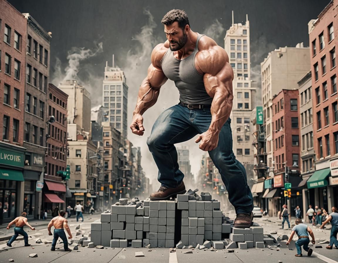 Muscular Demolitions in a Miniature Metropolis