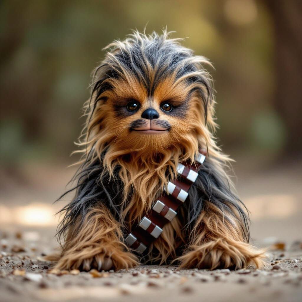 Chewbacca Toddler Portrait in Natural Lighting