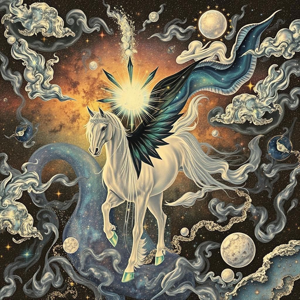 Spectral Sagittarius Centaur Embodies Cosmic Wonder
