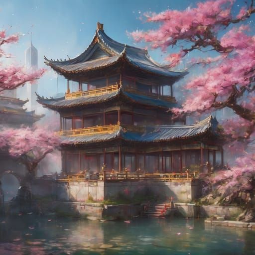 Ancient Chinese Imperial Palace in Intricate Detail