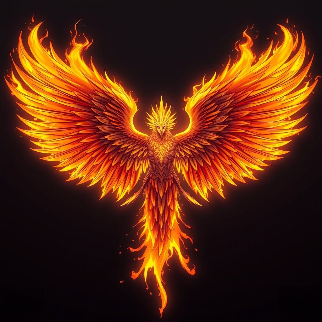 Majestic Seraphim in Fiery Glory