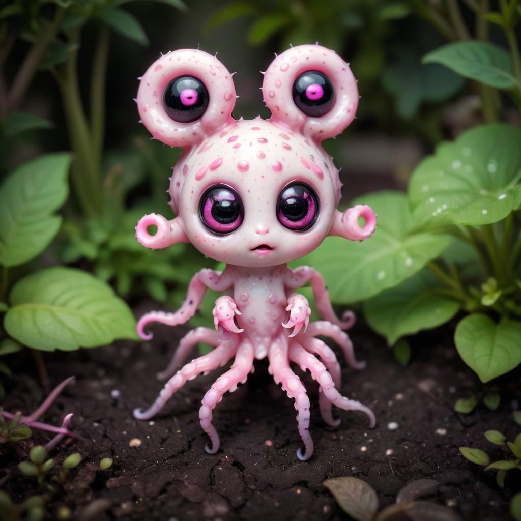 Chibi Garden Creature in HDR Wonderland