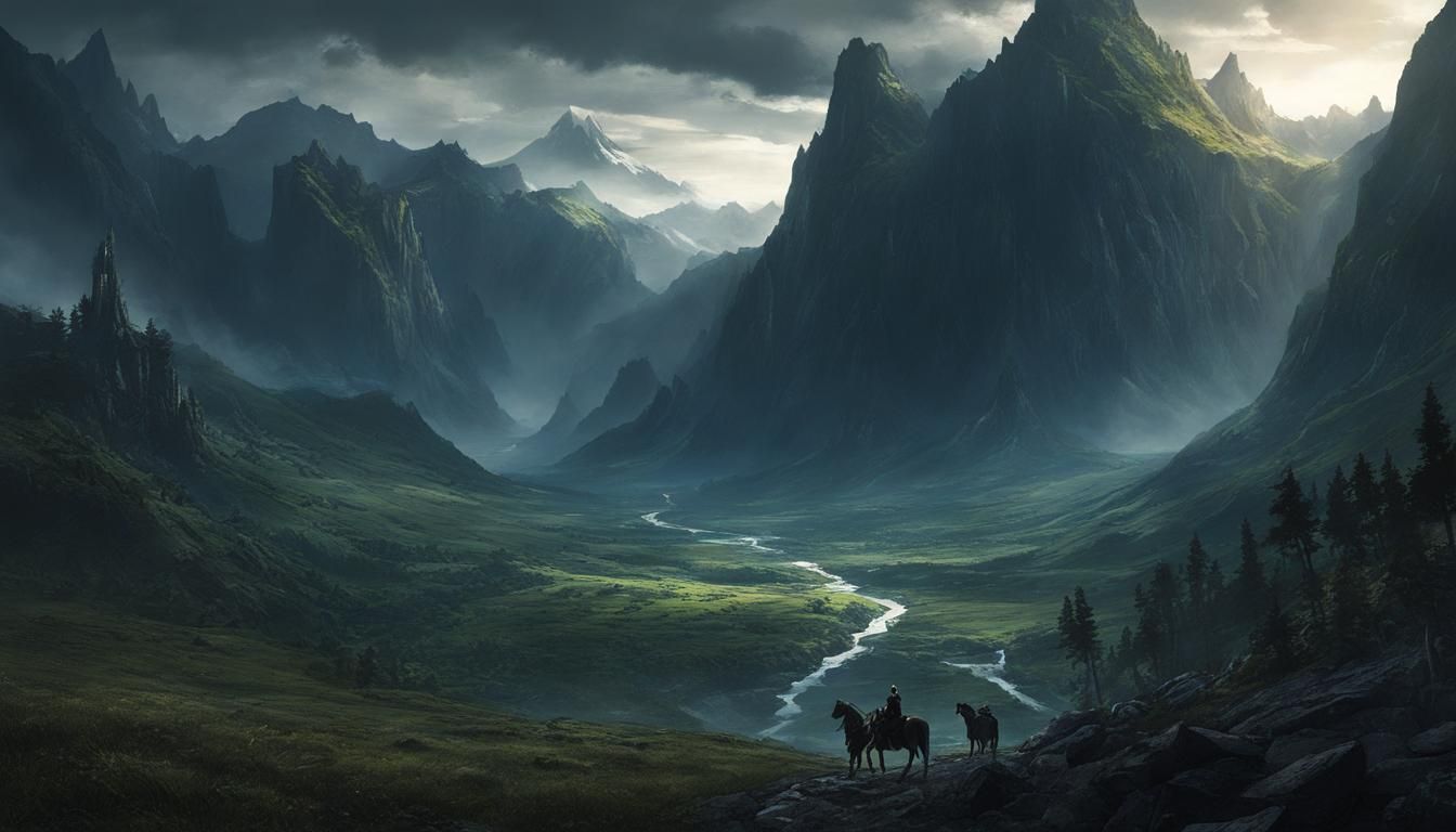 Majestic Dark Fantasy Realm Unveiled