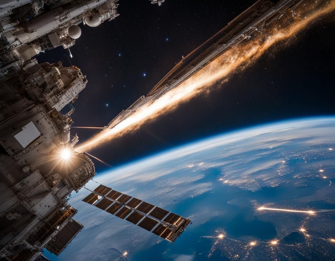 A Celestial Body Plunges Towards Earth as Observed from Spac...