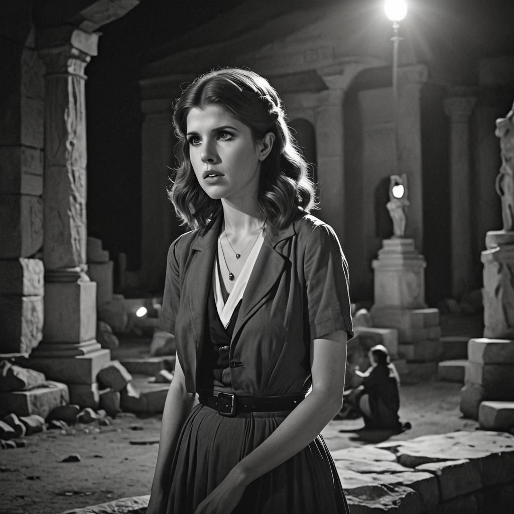 Greek Underworld Goddess in Film Noir Cinematography