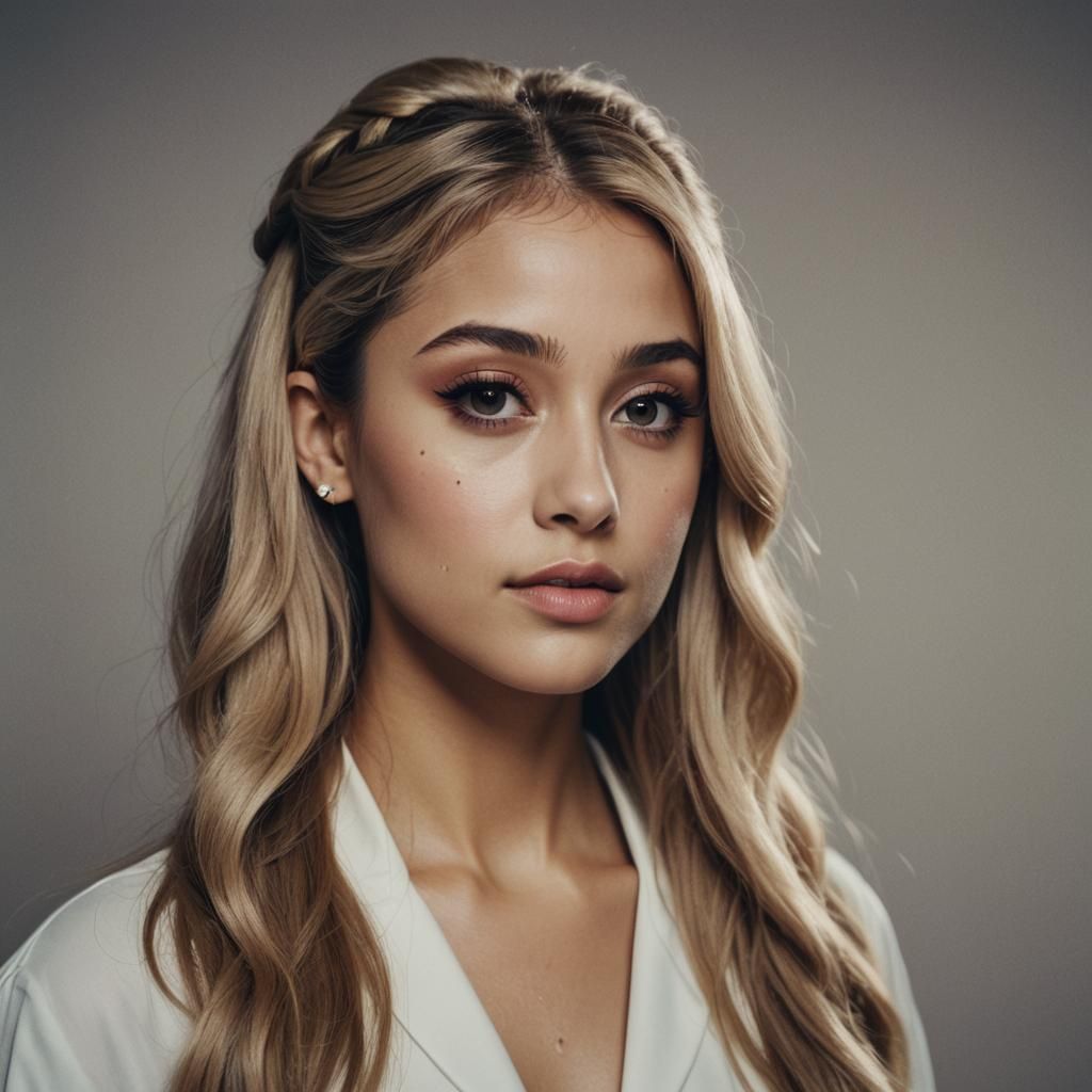 Glamorous Film-Noir Artist in Cinematic Profile