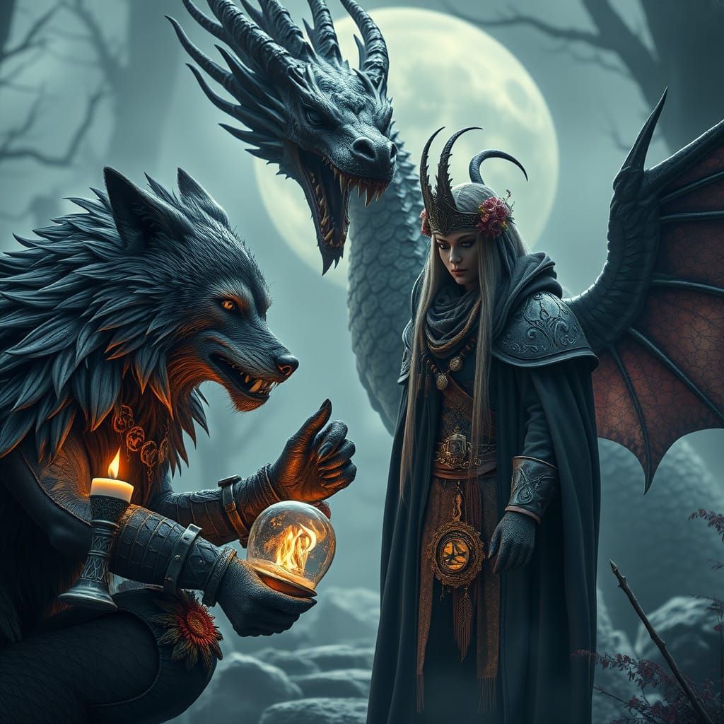 Steampunk Sorcerer Meets Werewolf Mafia in a Haunting Floral...