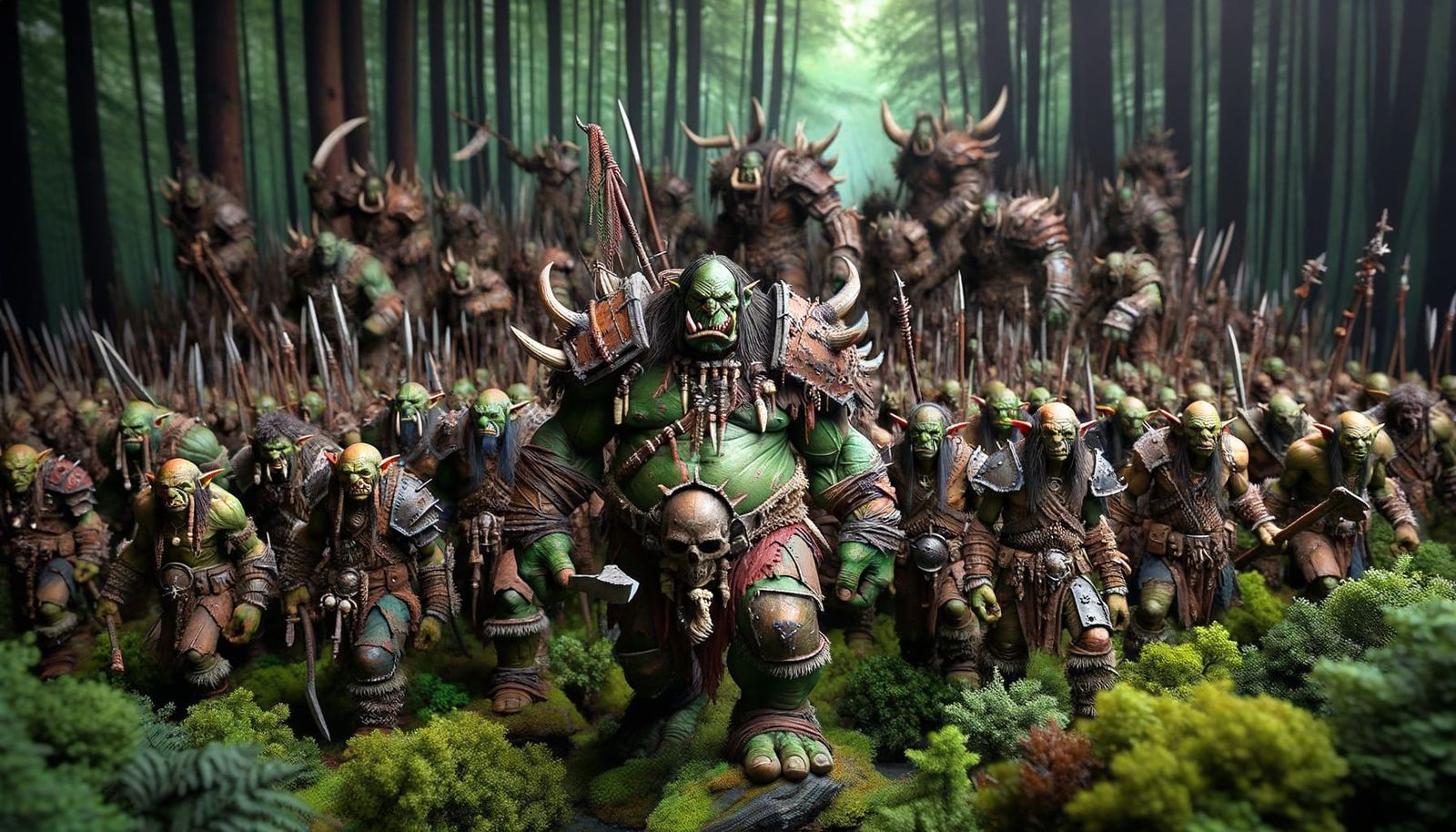 Fearsome Orcs and Goblins March into Verdant Forest
