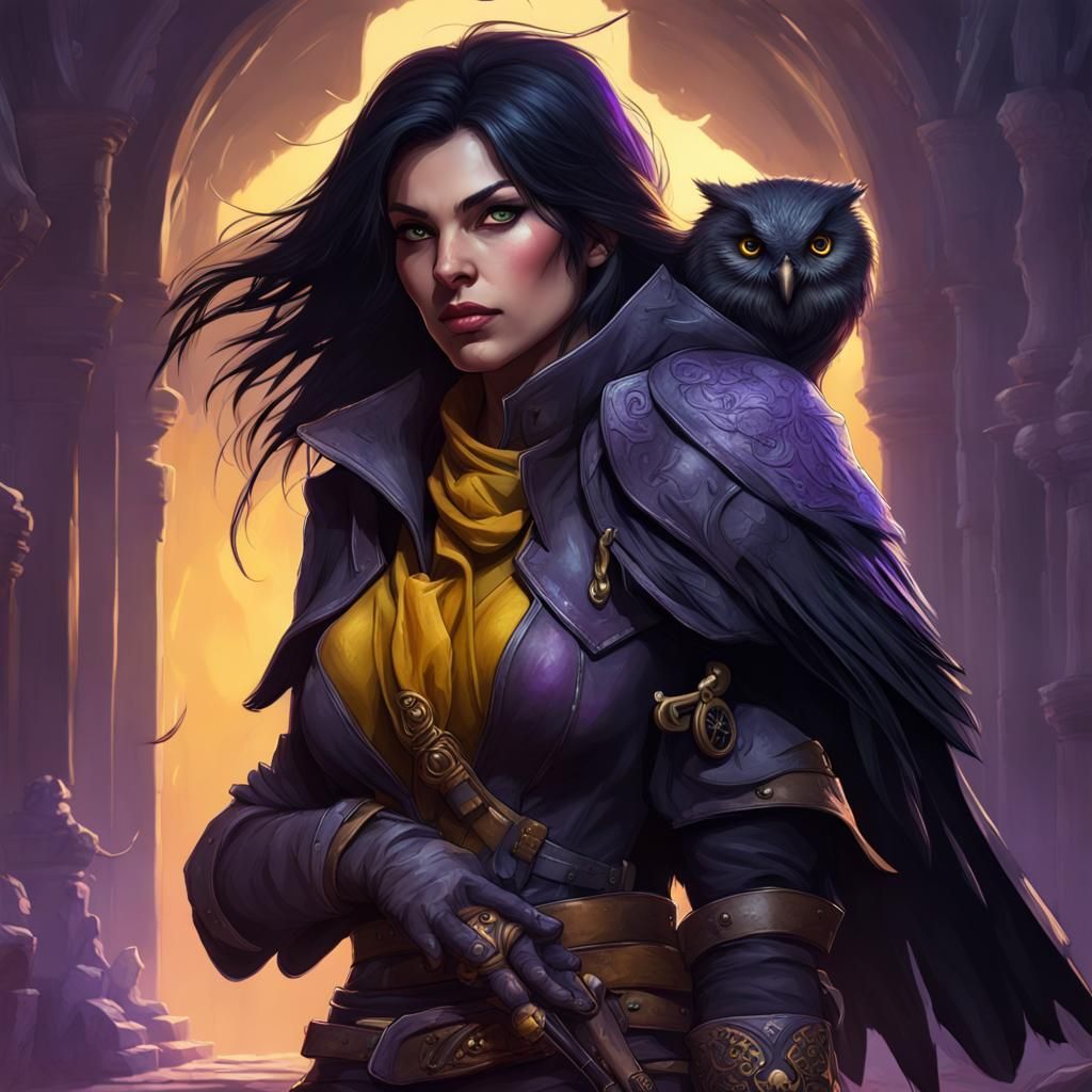 Dark Fantasy Rogue Assassin in a Masterpiece Art Style