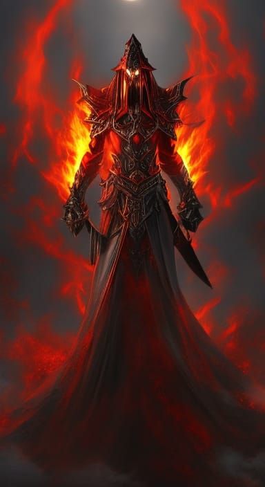 Dark Fantasy Demon Wizard Masterpiece in Intricate Detail