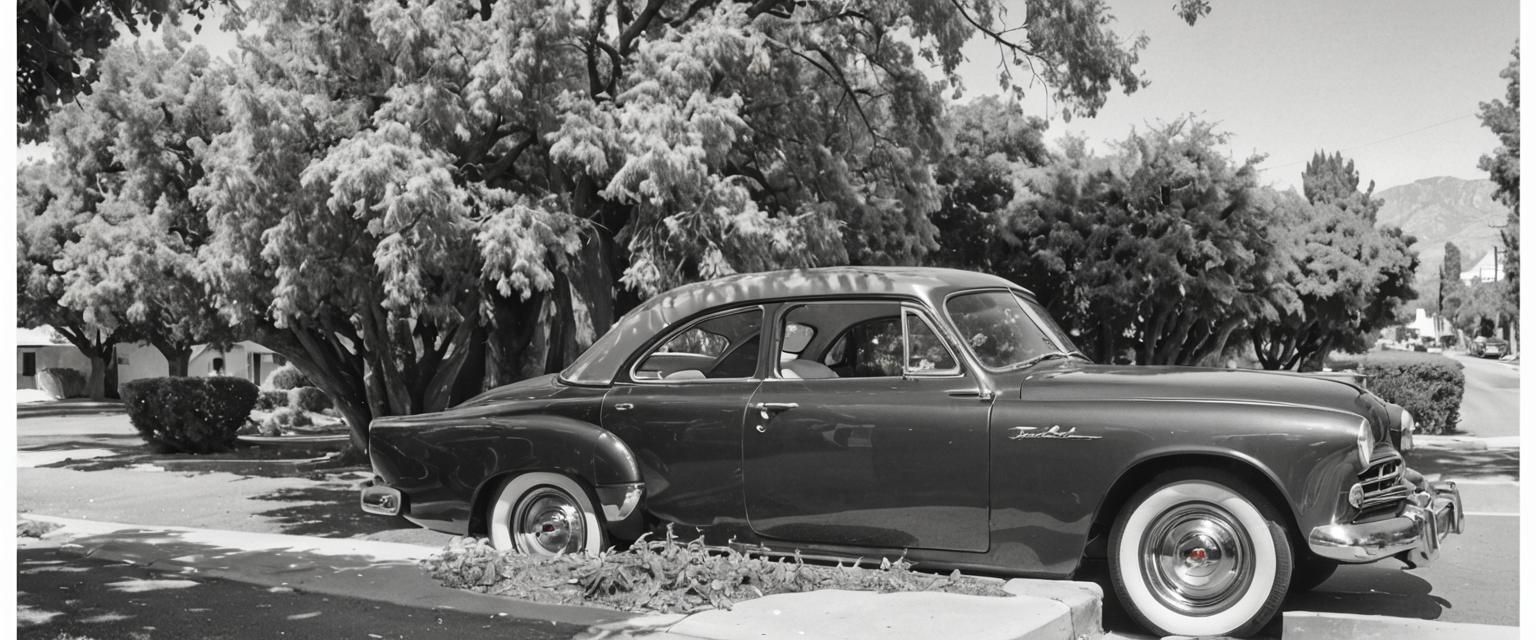 Studebaker Hardtop in 1950s California Street Scene