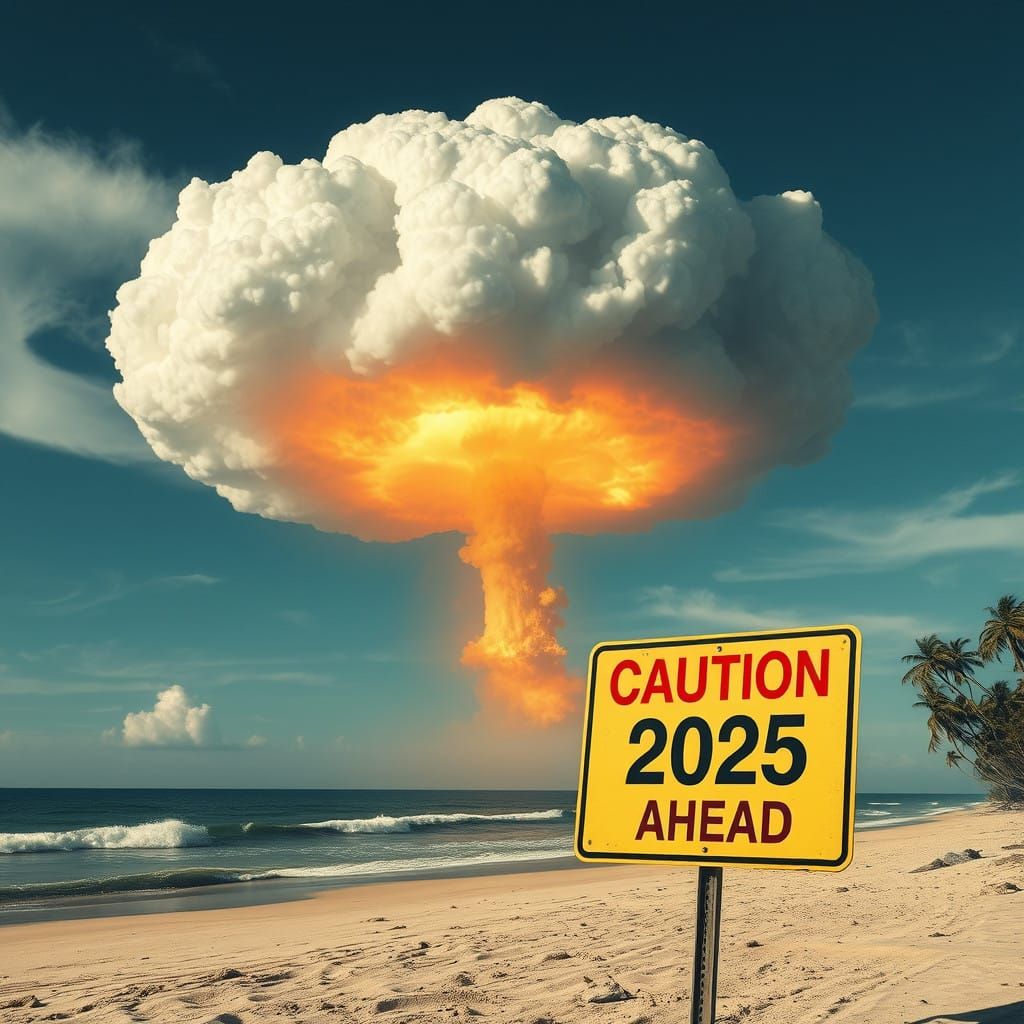 Apocalyptic Firestorm Blazing Across Ocean Shore in 2025