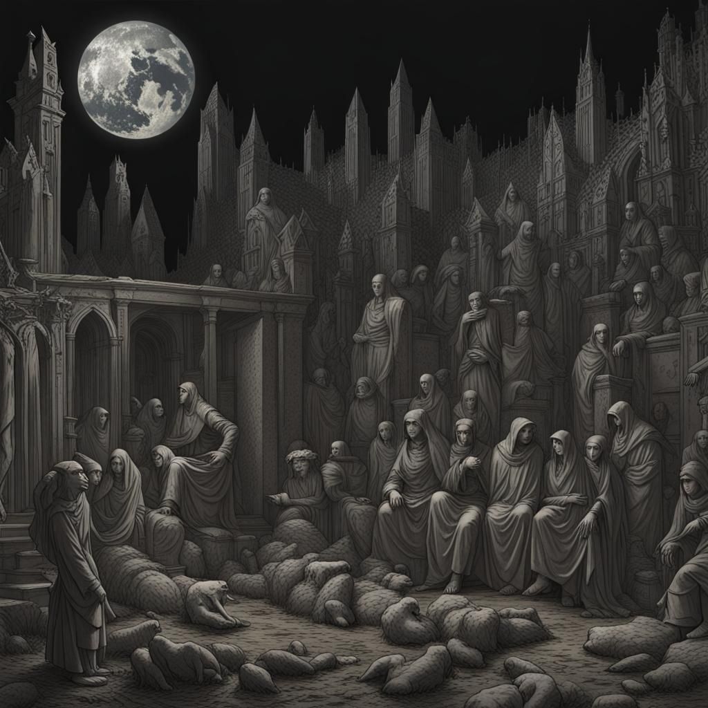 Dark Futuristic Landscape Unveils a Desolate Tomorrow