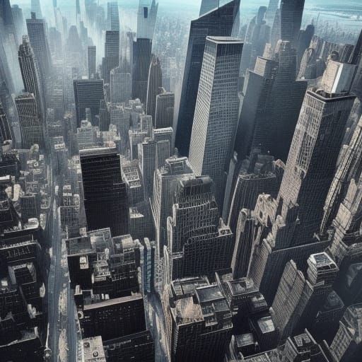 Epic New York Cityscape in Digital Matte Painting