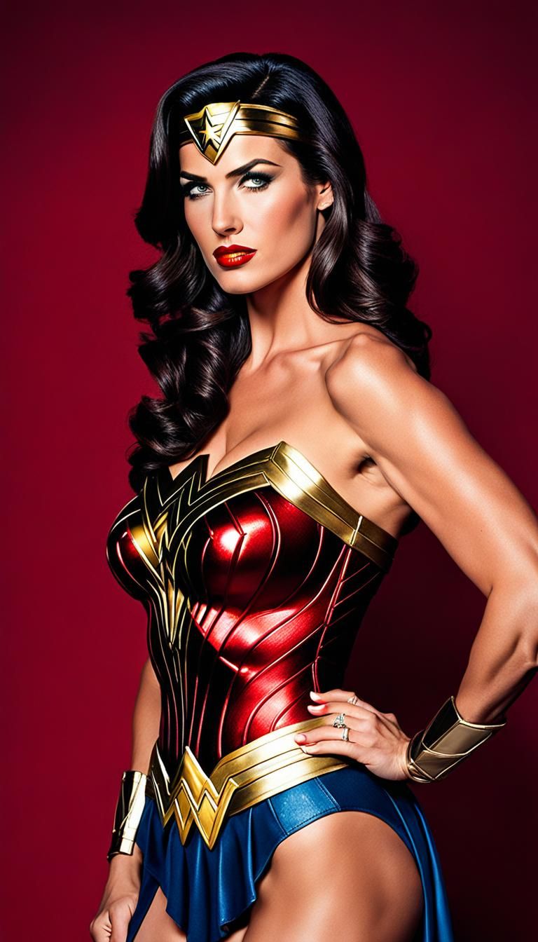 Colby Smulders as Wonder Woman pinup portrait
