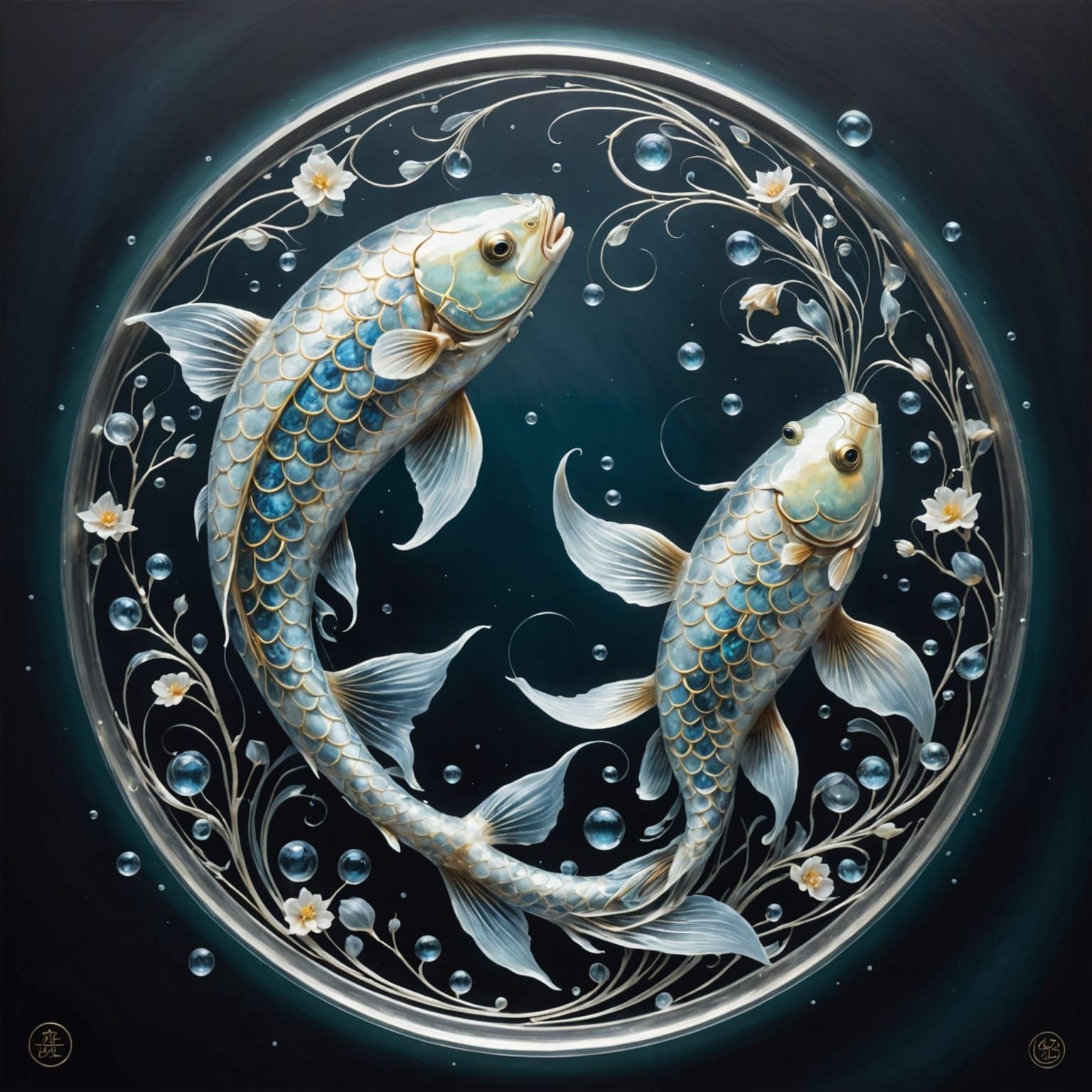 Ethereal Fish in Celestial Harmony