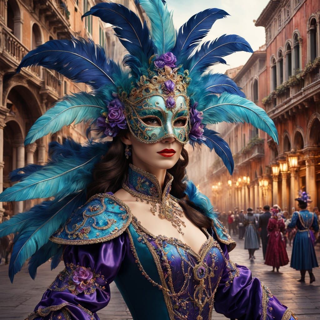 Ethereal Venetian Carnival Queen
