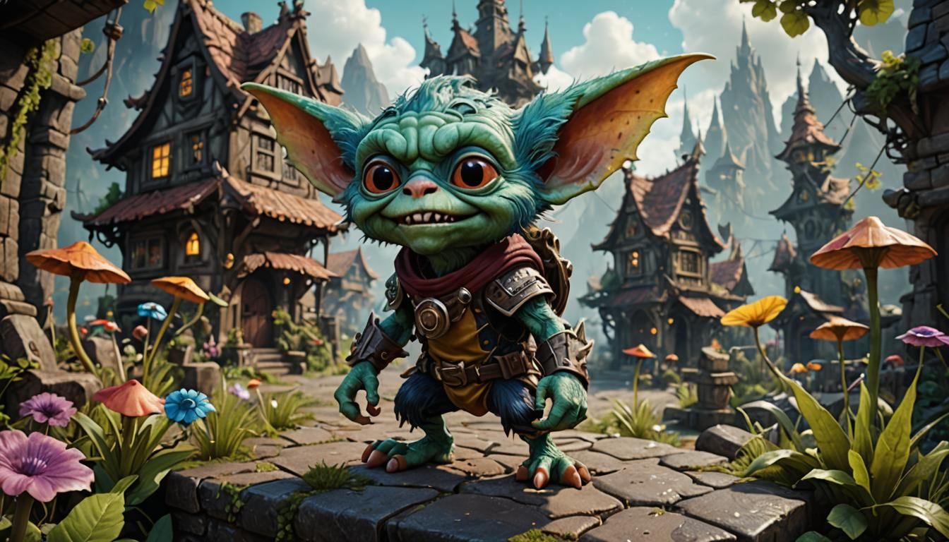 Vibrant Gremlin Concept Art in Unreal Engine 5