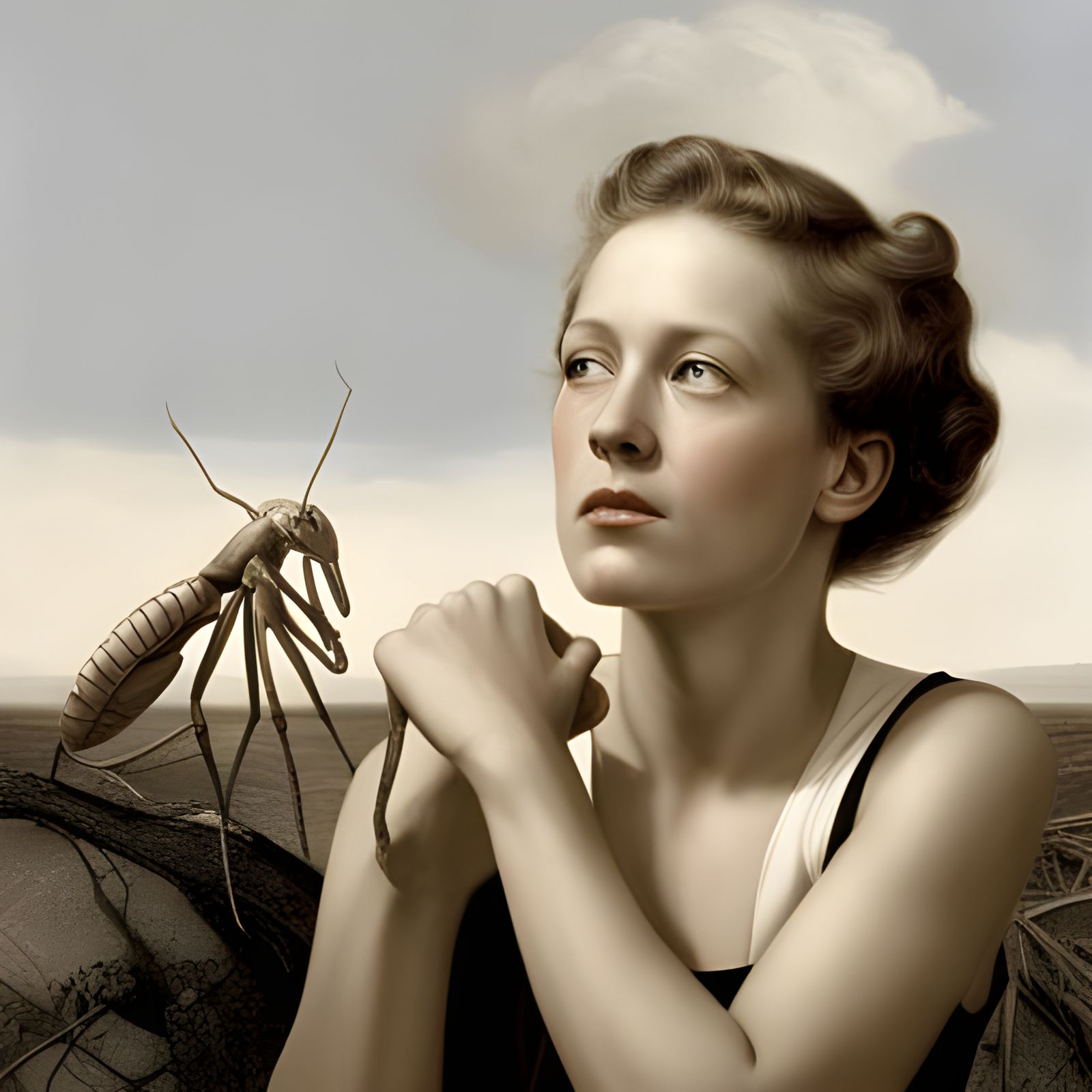 Cyborg Isopod Amidst Retrospective Clouds and Fungal Roots