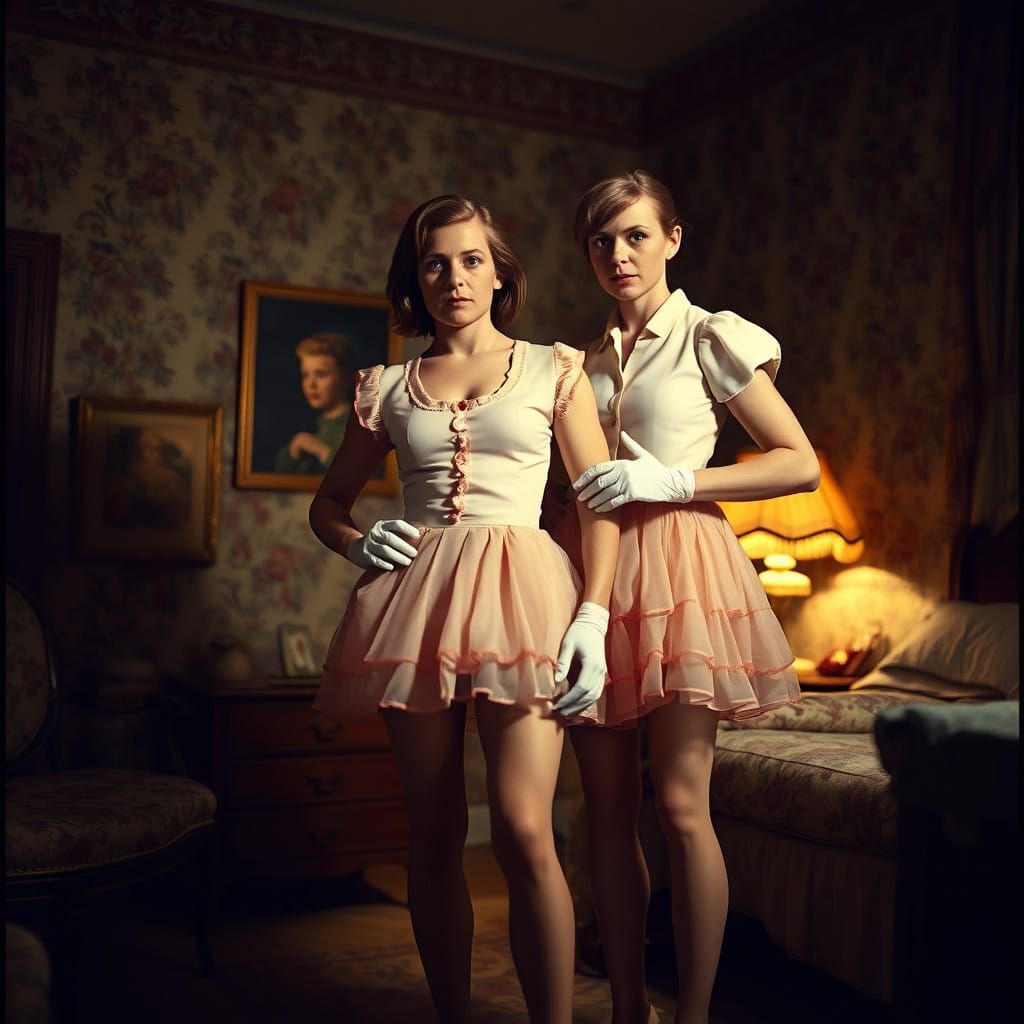 Strict 1960s Mother Forces Son into Frilly Outfit in Vintage...