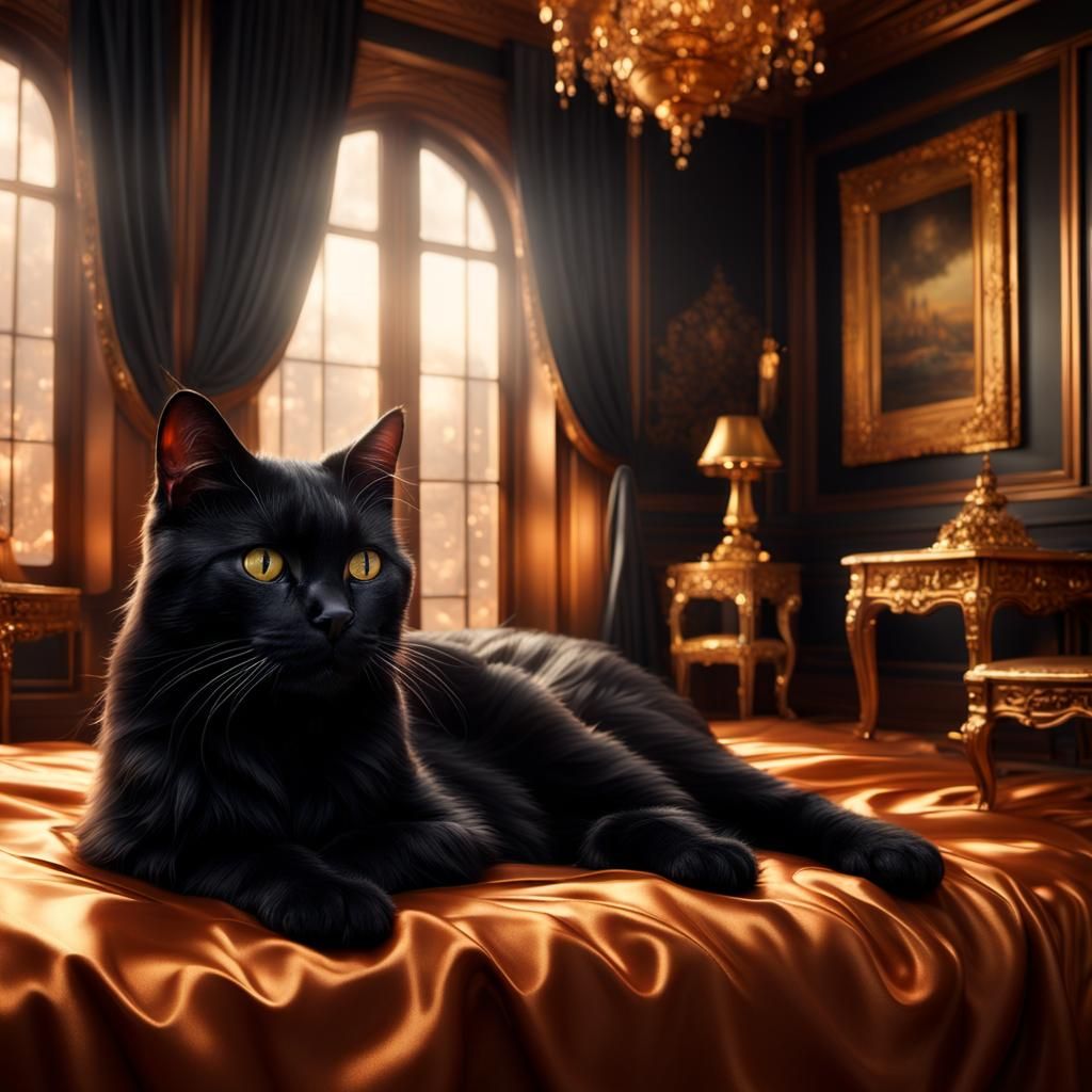 Golden Opulence and Velvet Darkness