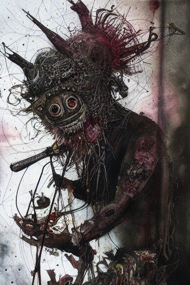 Hyperrealistic Circus Masterpiece in Deep, Moody Colors