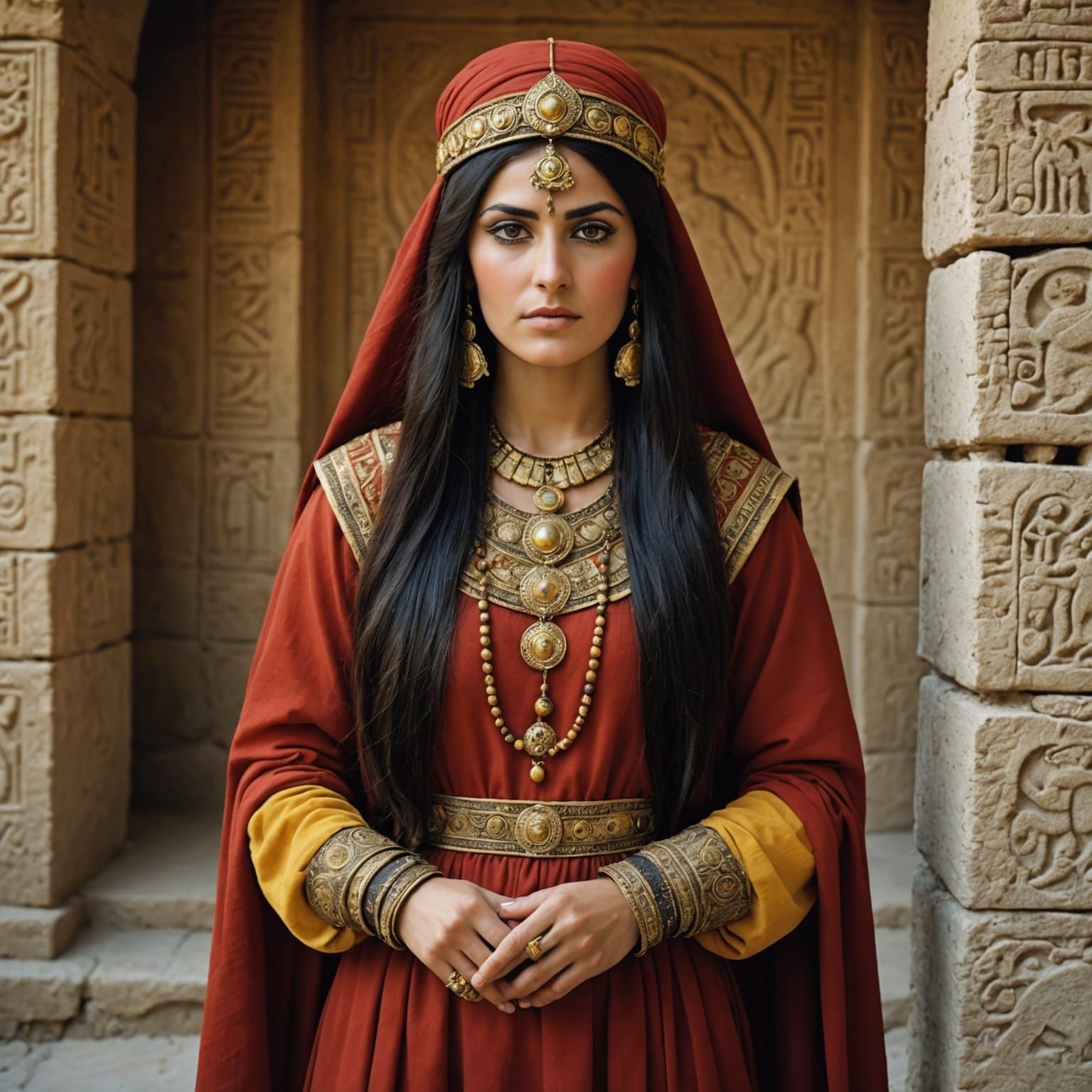 Ethereal Hittite Goddess Ishara Shines in Hyperrealistic Glo...