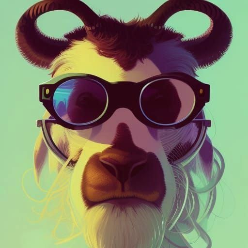 Ethereal Green Smudge Art