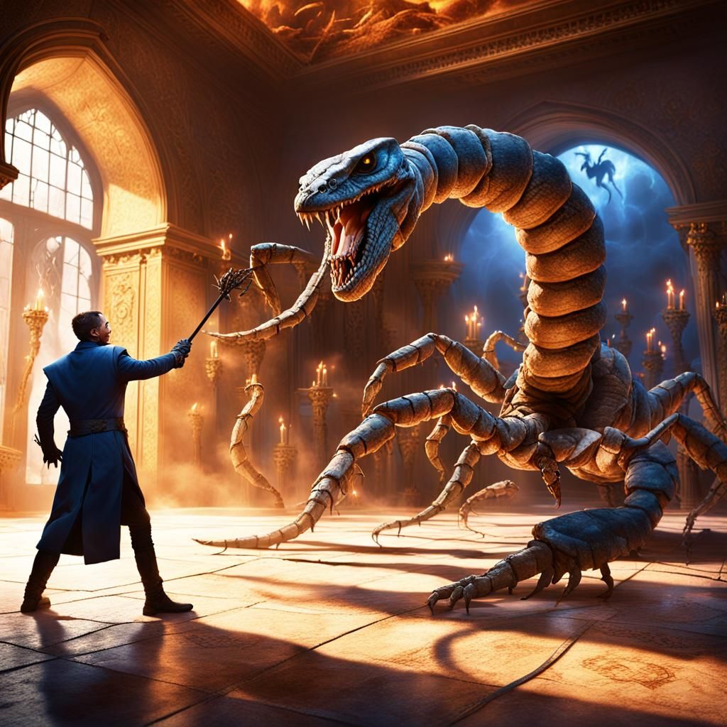 Epic Dark Fantasy Battle Unfolds in Grand Castle