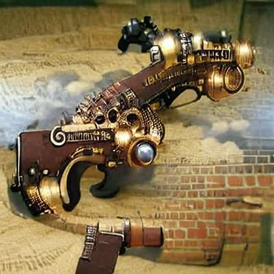 Victorian Era Firearms in Steampunk Style