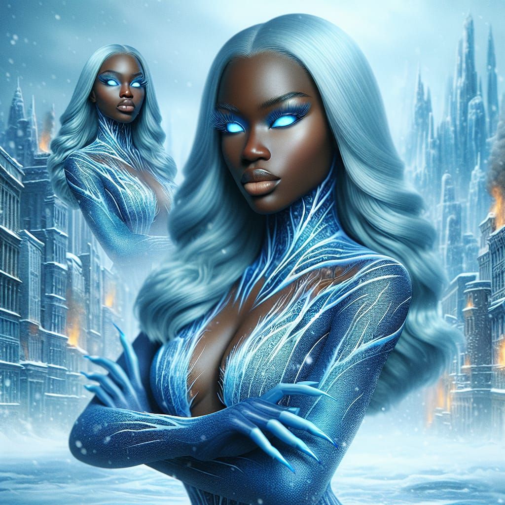 Vixen Queen Conquers Frosty Cityscape