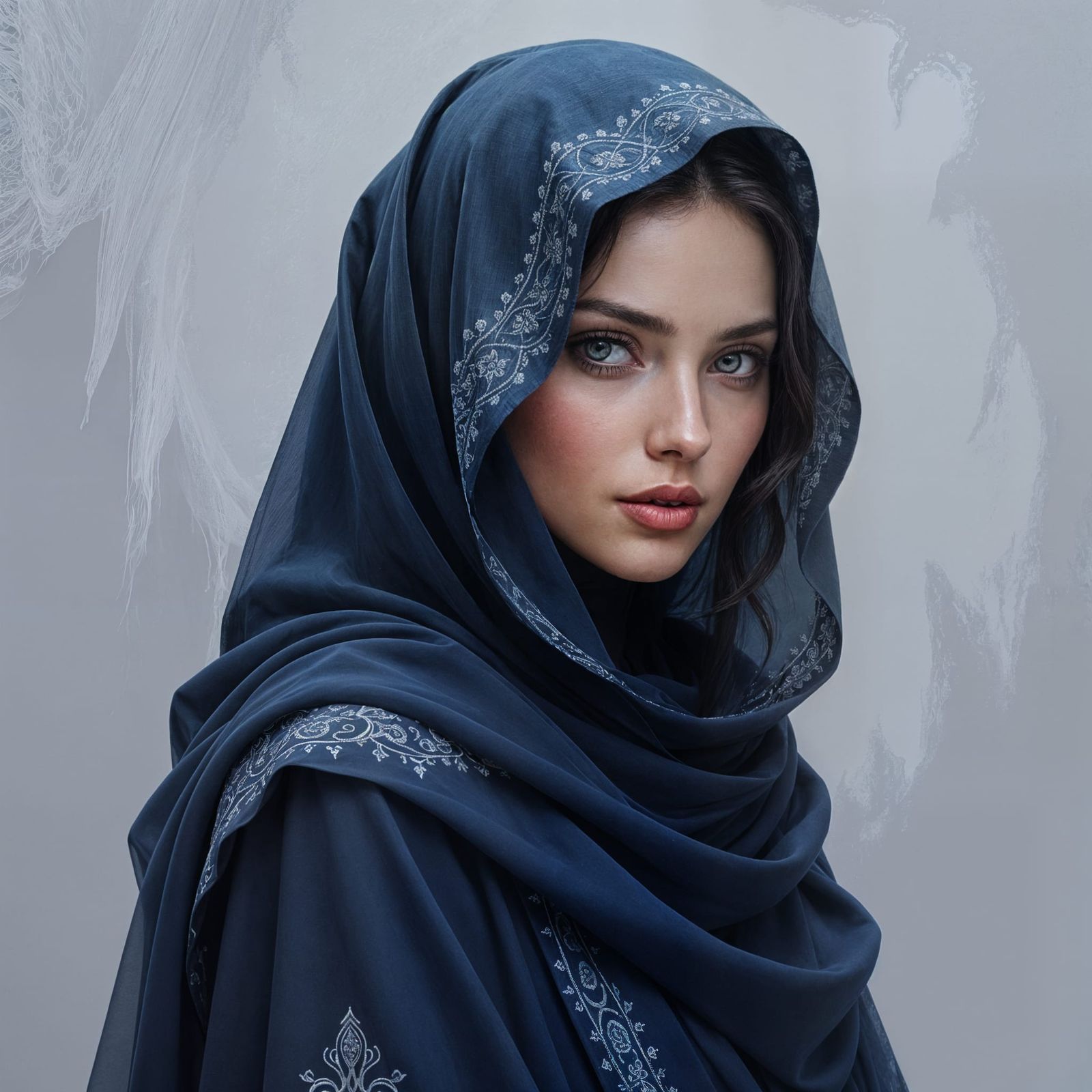 The Veiled Oracle: A Mysterious Feminine Figure