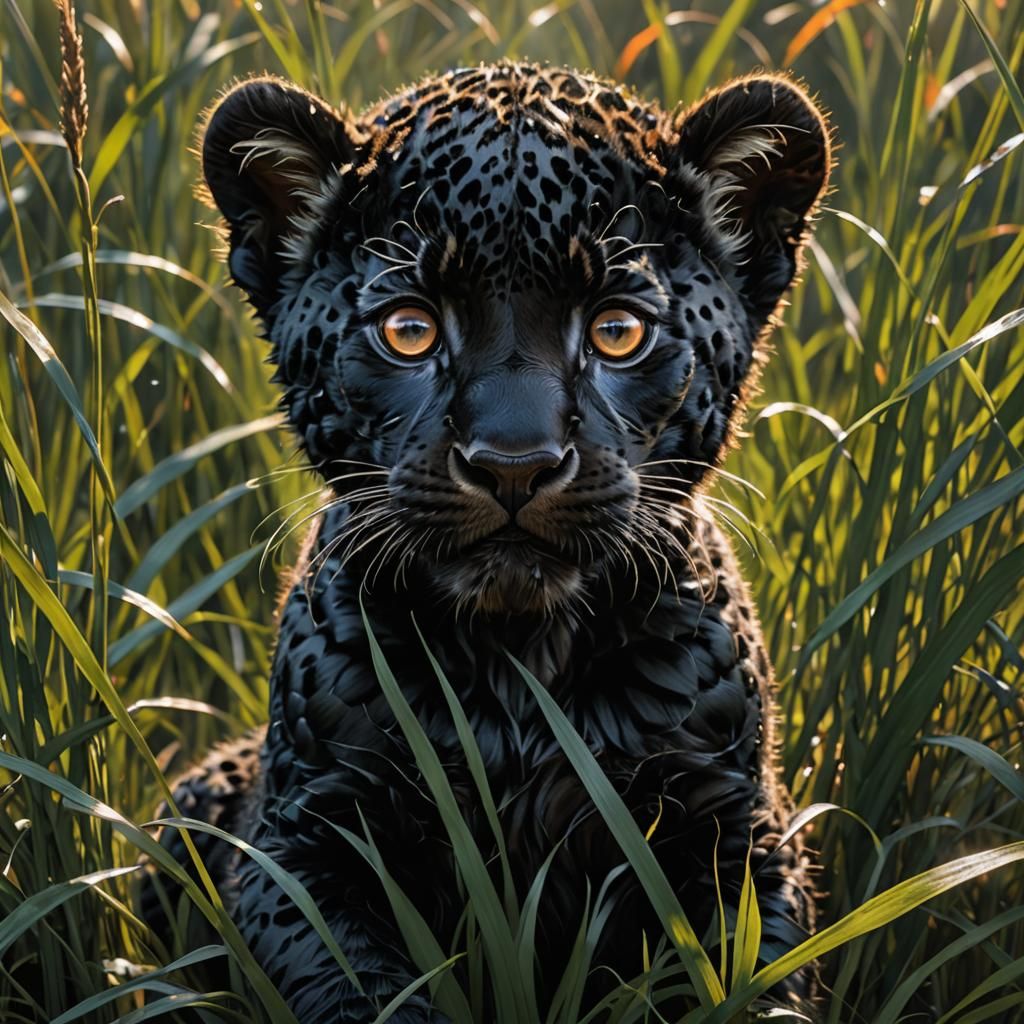 Mystical Black Jaguar Emerge from Shadows