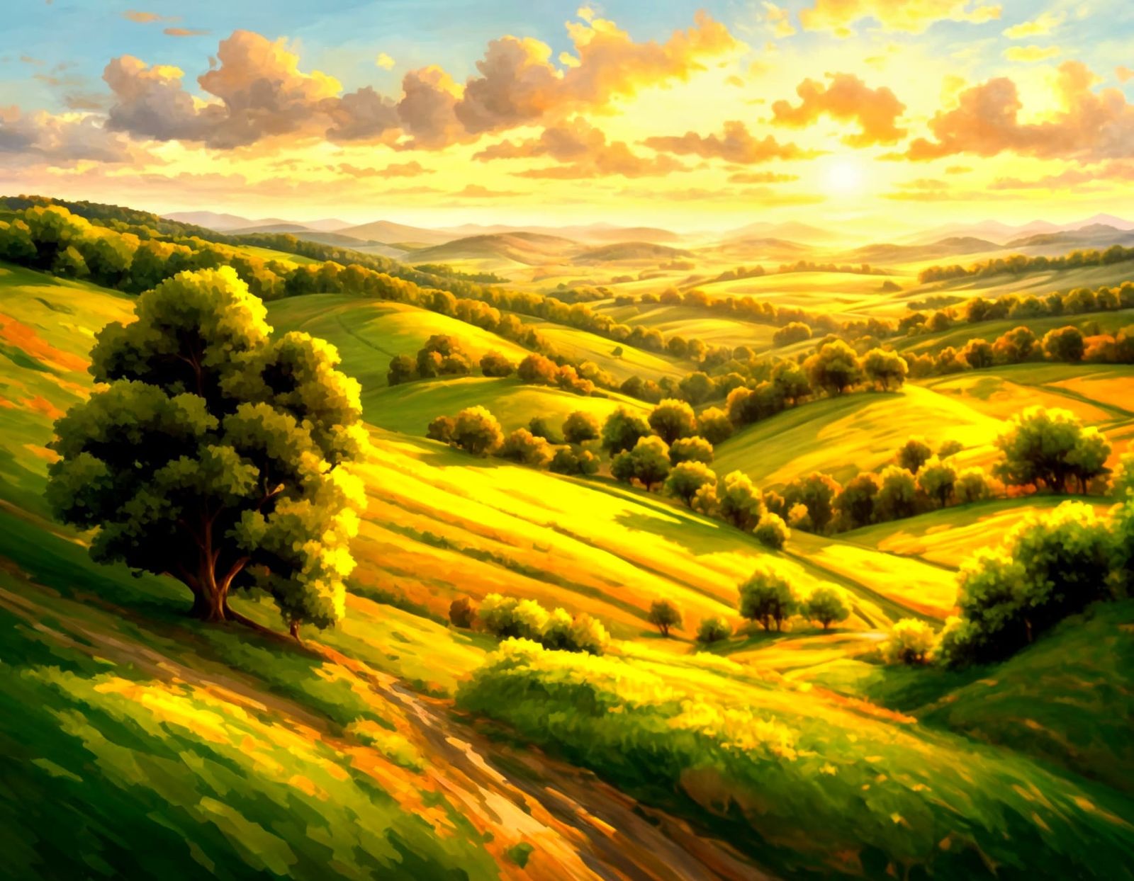 Landscape, oskar luthy