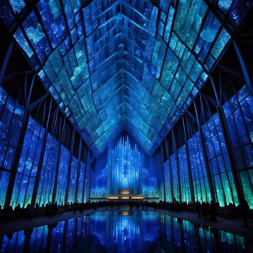 Surreal Crystal Cathedral in Subterranean Depths