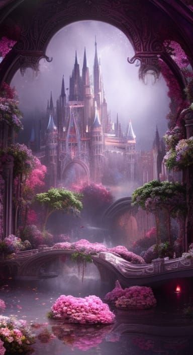 Epic Cinematic Wedding Cake in a Fantastical Wonderland