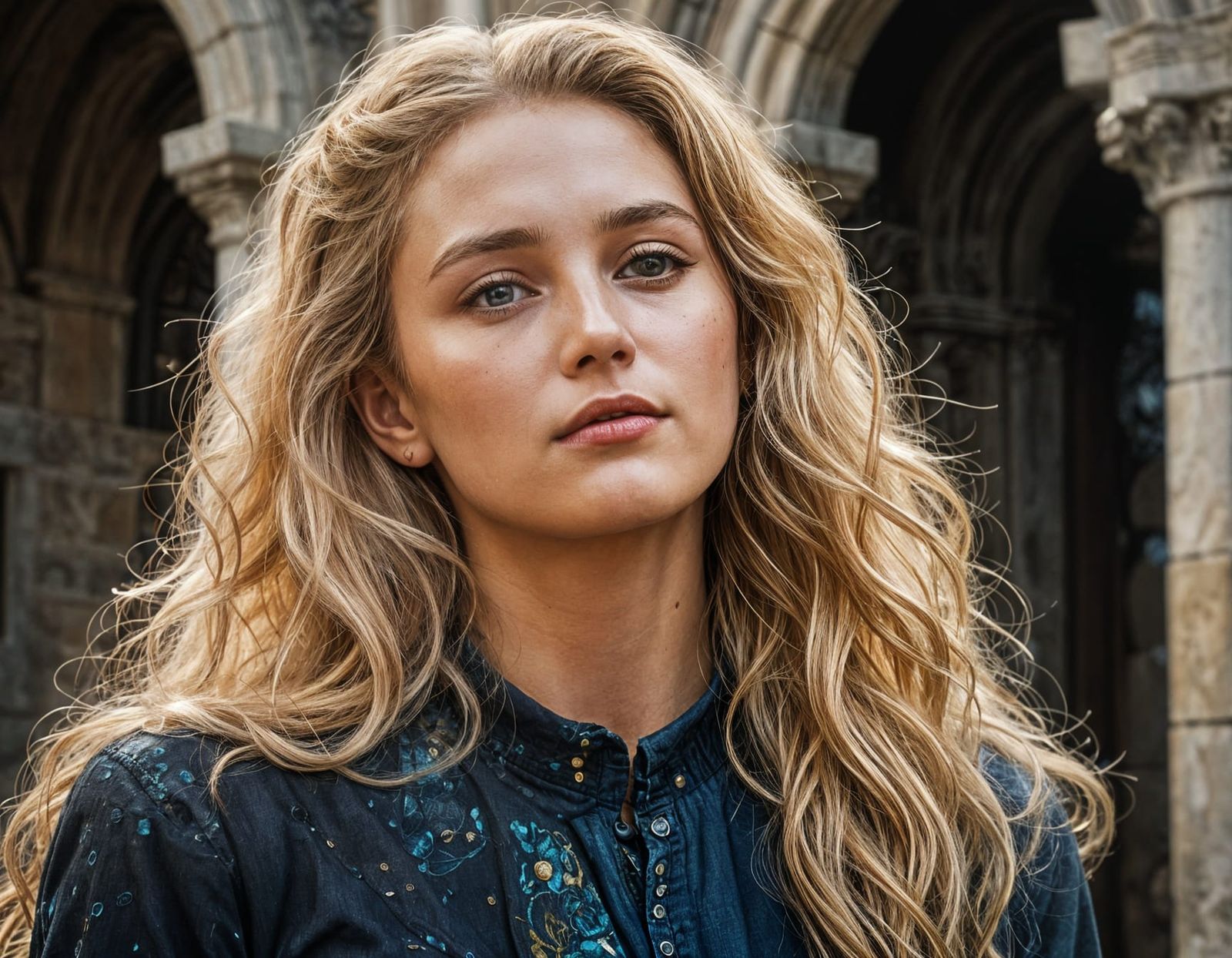 Astronaut Portrait Amid Swirling Galaxies in 8K