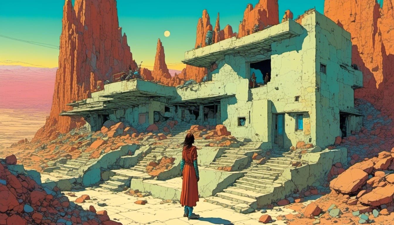 Serenity in the Desert Valley: A Young Girl's Oasis