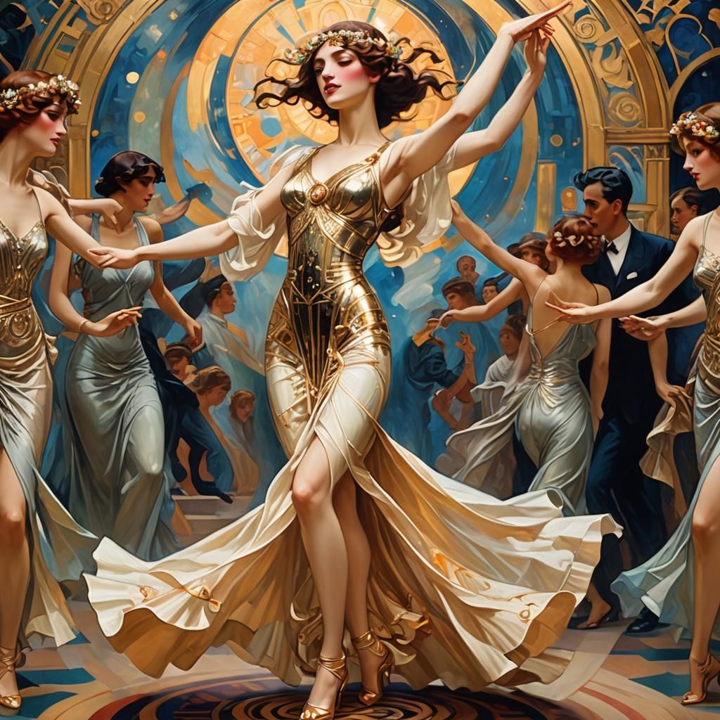 Ethereal Salome in Art Deco Splendor