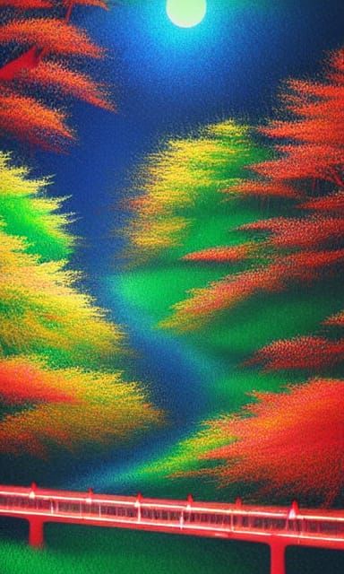 Kyushu Nature in Neon Vibe