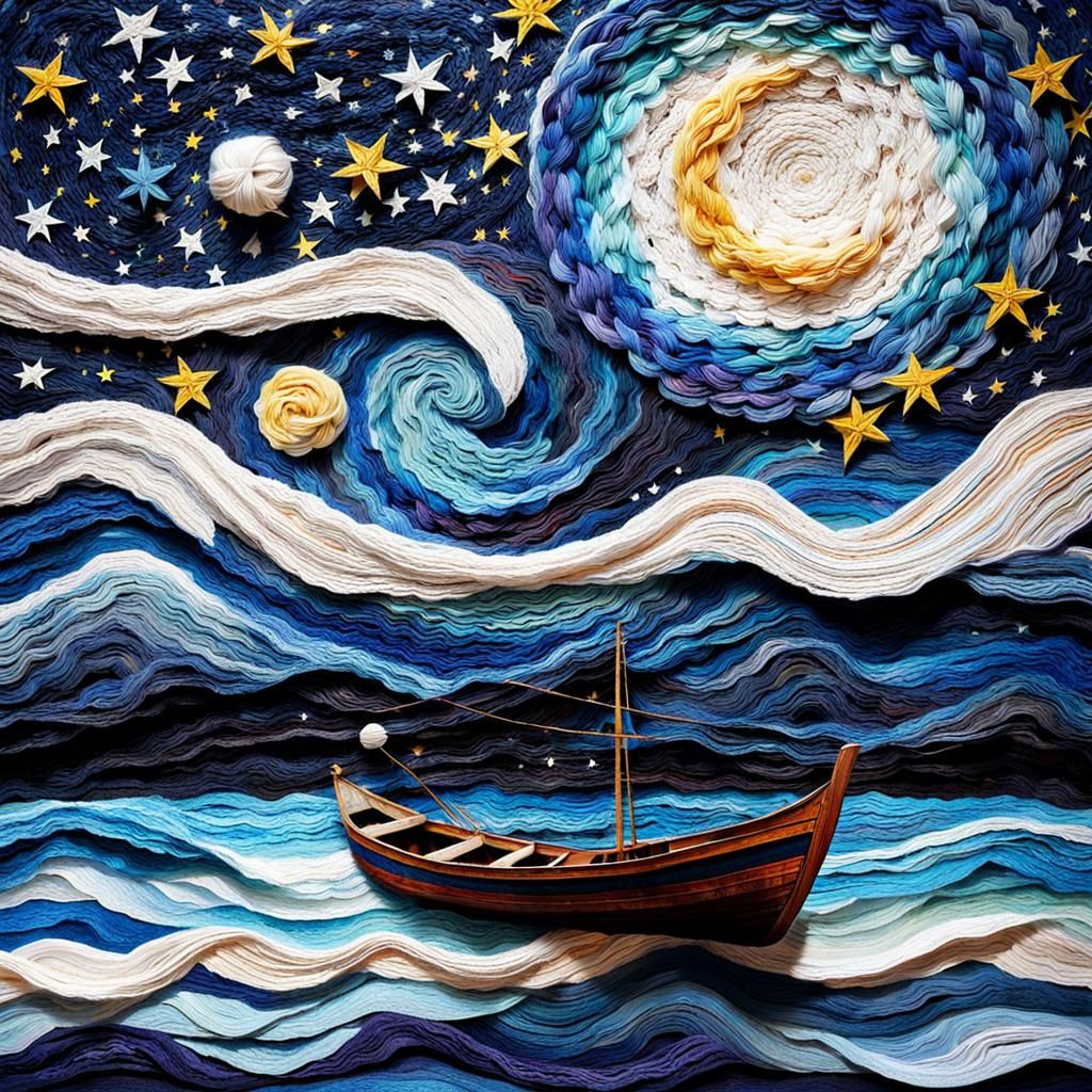 Hyperrealistic Metavers of Recycled Paper in Impasto Style