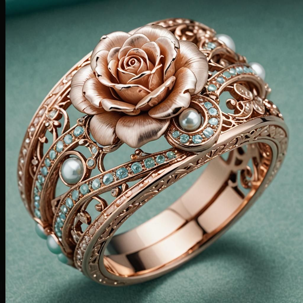 Elegant Vintage Jewelry in Soft Focus