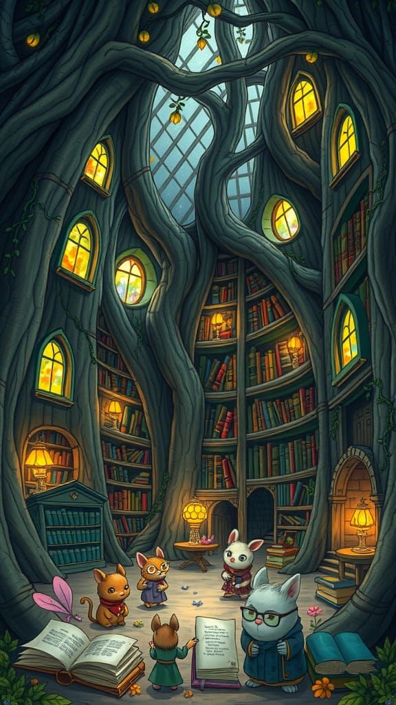 **Magical Forest Library**