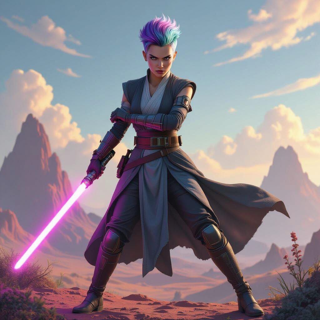 Jedi Master Defies Gravity on Alien World