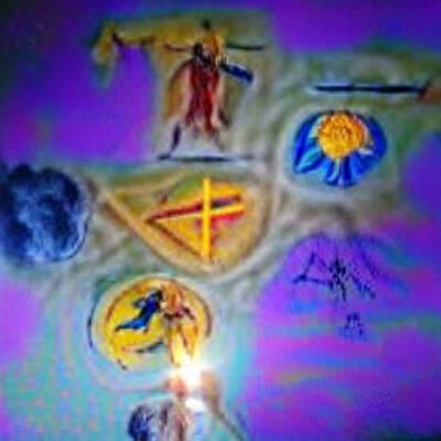 Angelic Archangels in a Celestial Landscape